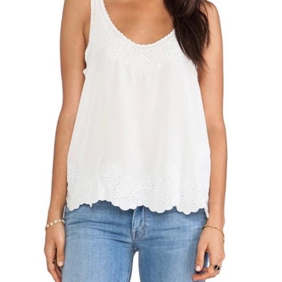 Joie silk eyelet top. Size small - Picture 2 of 13